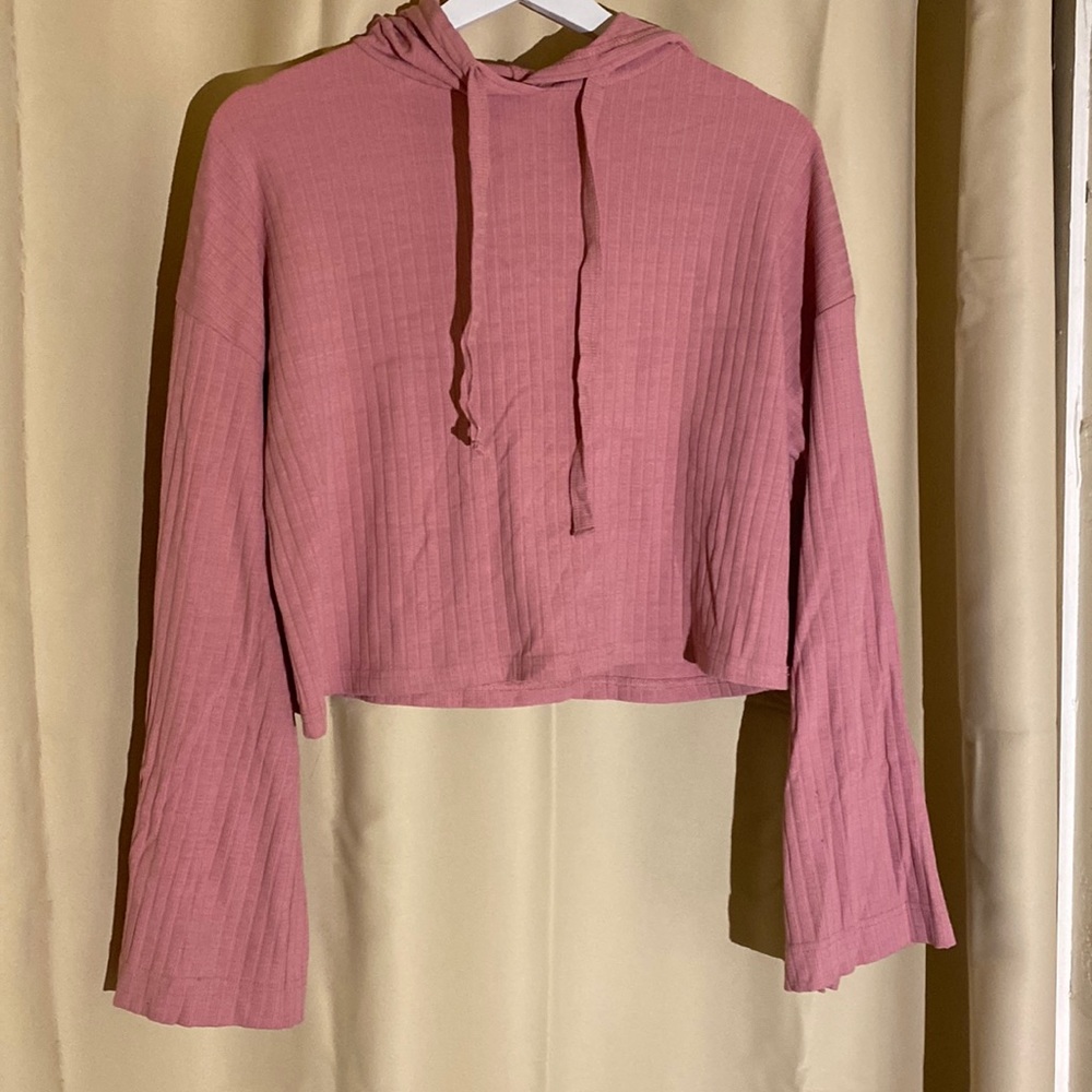 Pink Sweater Stretchy Athletic Sleepwear Hoodie Glassons